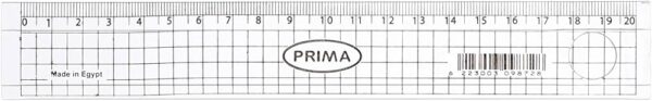 Transparent Ruler 20 cm Prima