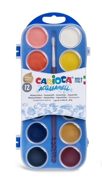 Water Colors Pallett - Carioca - 12 Colors