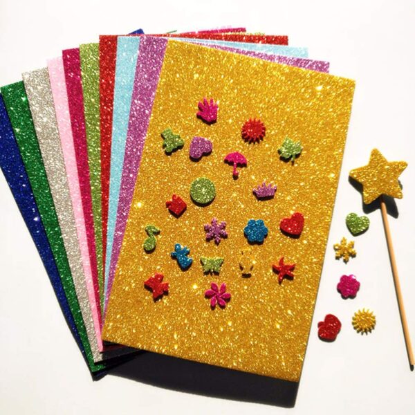 Glittered Foam Paper Pack - Size A4