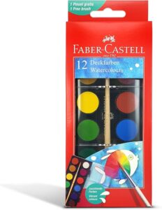 Water Colors Pallett - Faber-Castell - 12 Colors