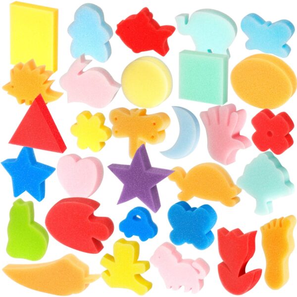 Sponge Painting Brush - Assorted Shapes