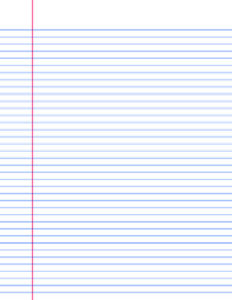 Pack of Lined A4 Papers