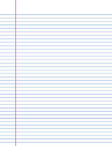 Pack of Lined A4 Papers